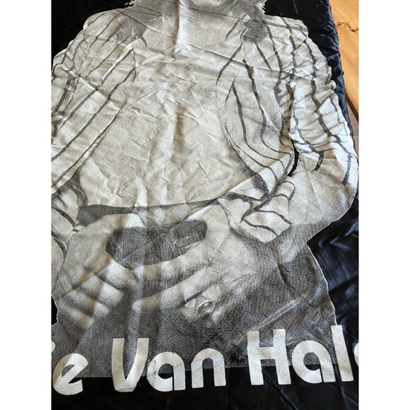 Vintage Black Flag/Banner Silk Wall Tapestry - Eddie Van Halen - Picture 8 of 14